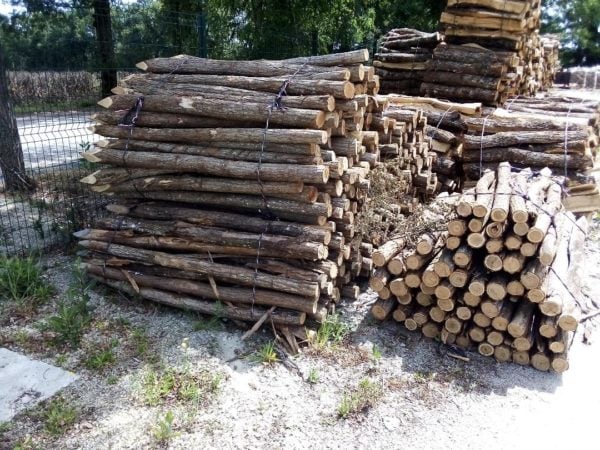 piquets acacia_solide_résistant_cloture_barrière en bois