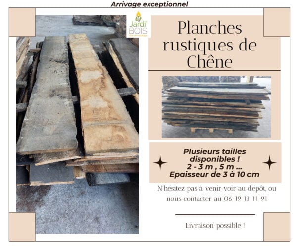 Planche de chêne rustique